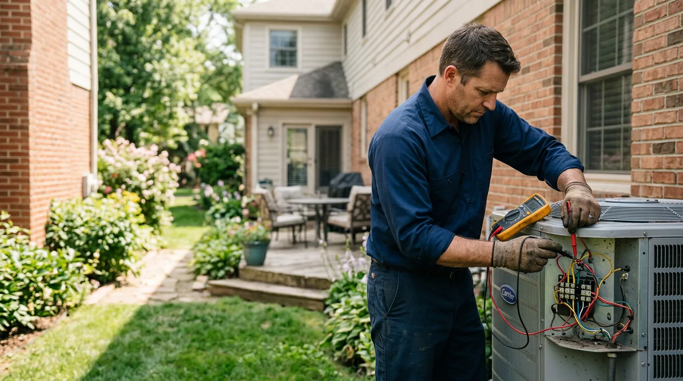 HVAC technician working near Creston, CA